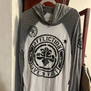 Light weight shirt with hood